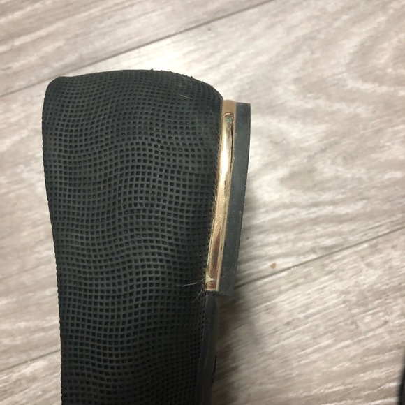 Call It Spring Black and Gold Flats - Picture 2 of 7